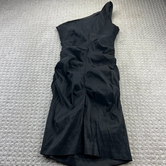 Jolie Dress Women Size 14 Black Ruffled Ruffles Cocktail Party One Shoulder - Picture 1 of 10